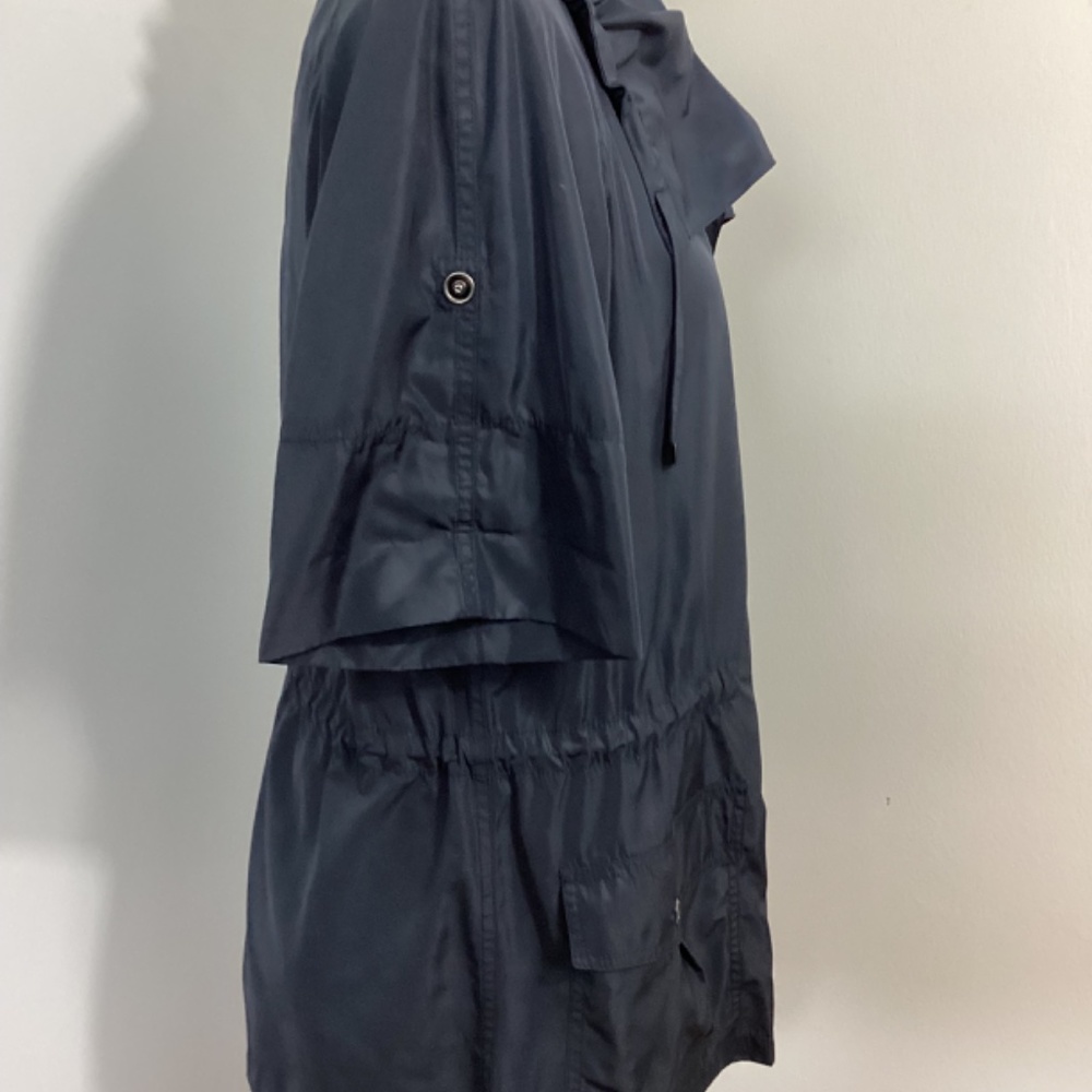 LAFAETTE 148 SZ MEDIUM NAVY SHORT SLEEVE PARKA JACKET CASUAL SPORT CHIC - Picture 4 of 13